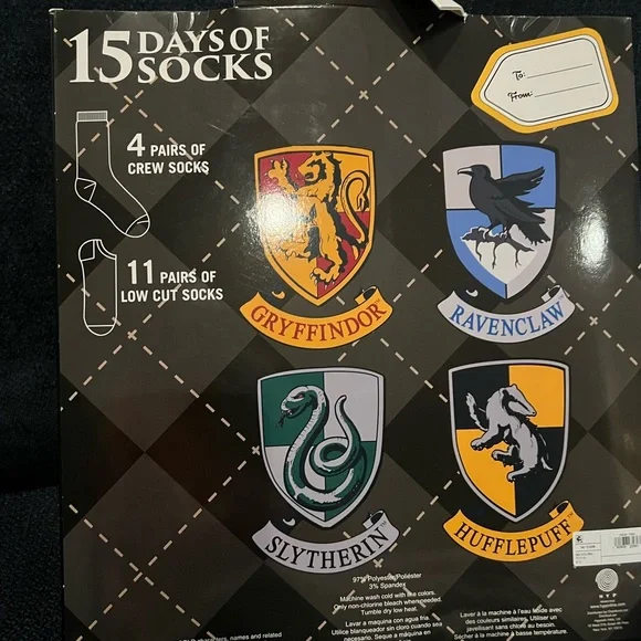 Harry Potter 15 Days of Socks set NIB‎ - Picture 2 of 2